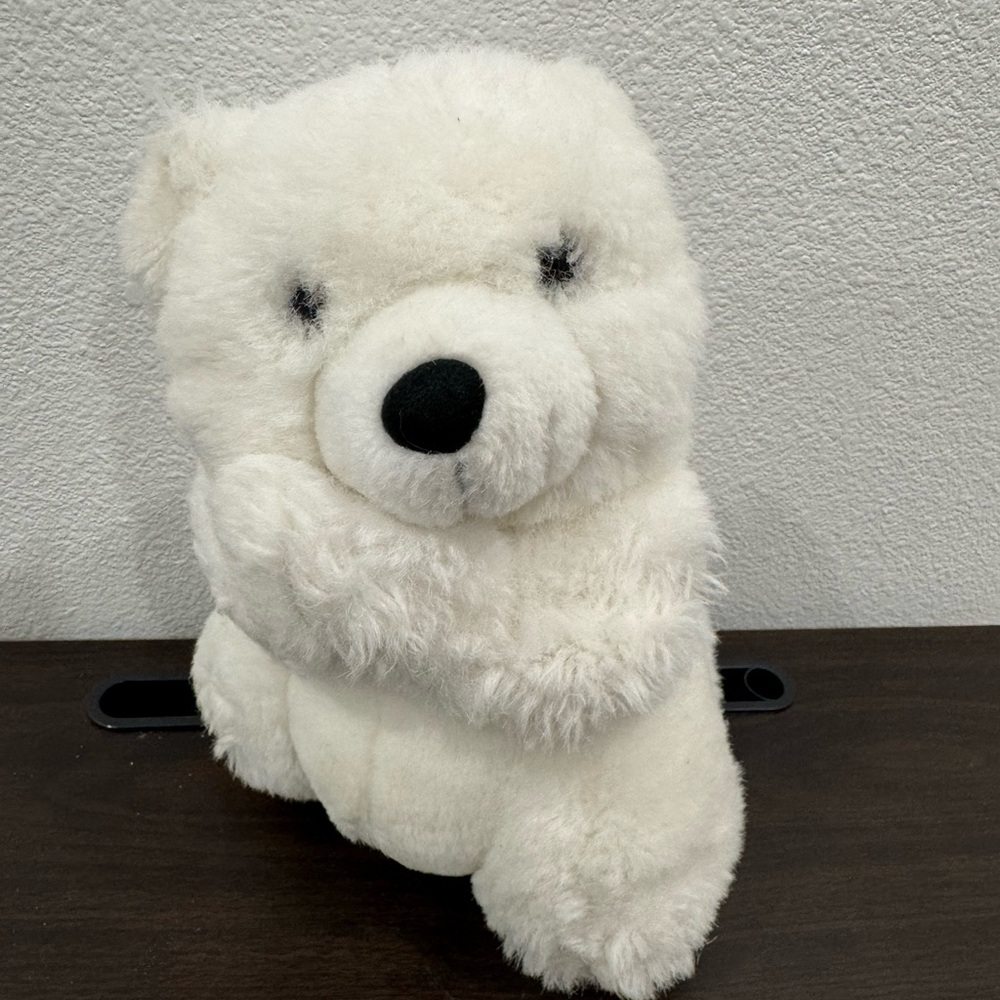 Praying Teddy Polar Bear Plush Stuffed Animal Toy